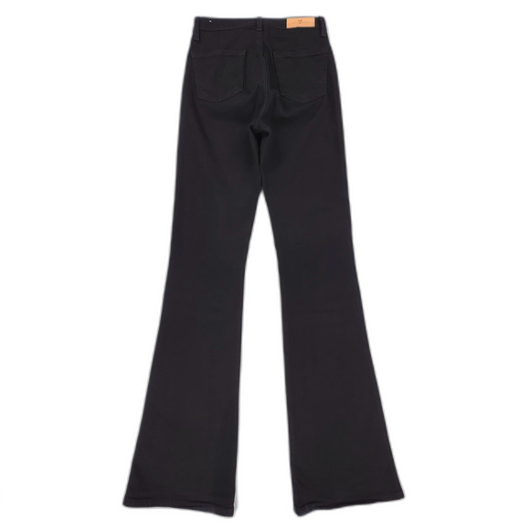 7 FOR ALL MANKIND Luxe Vintage Bootcut Flare Jeans Black Western Boho Clean Girl - Picture 5 of 9